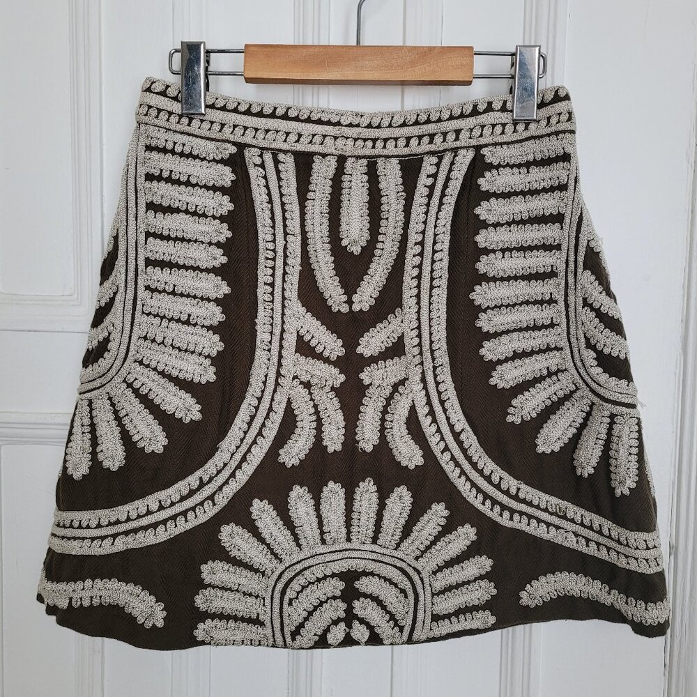 Ollari embroidered skirt